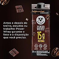 Cappuccino Power Whey 3 Corações: Chocolate com 15g Proteína + Cafeína - imagem 4