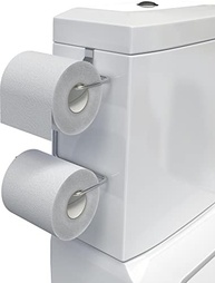 Suporte Duplo de Papel Higiênico para Caixa Acoplada Cromado Stolf - Organização e Estilo no Banheiro - imagem 2