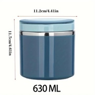 Lancheira Térmica Premium com Tampa à Prova de Vazamento - Caixa Bento Portátil de Aço Inoxidável para Escritório, Viagens e Acampamento - imagem 2