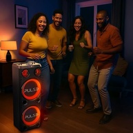 Caixa de Som Torre Pulse Double 12" 2300W Bluetooth PS736: Som Potente e Iluminação LED para Suas Festas! - imagem 4