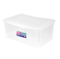 Caixa Organizadora Plástica 65L Cristal - Fechamento Click | Linha Radical - imagem 2