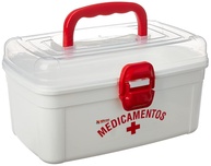 Caixa Organizadora para Medicamentos Nitronplast Branco Médio - Espaço Otimizado e Estilo Moderno - imagem 1
