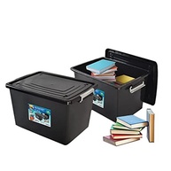 Kit 3 Caixas Organizadoras 56L com Tampa e Trava - Arqplast Premium - imagem 5