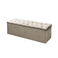 Kit Cabeceira + Calçadeira Baú Mirage Queen 160cm Suede Bege - DL Decor - imagem 5