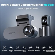 DDPAI N2 Dual Dash Cam 2K+1080P: Segurança Inteligente e Visão Noturna Avançada para Seu Carro - imagem 3