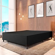 Cama Box Casal 1,38m Prince Preto em Suede com Design Moderno e Conforto Premium - imagem 3