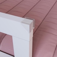 Cama Montessoriana de Solteiro com Escada e Escorrega - Linha Affetto Branca - imagem 5