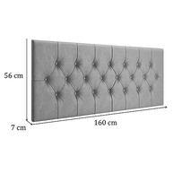 Cabeceira Capitonê para Cama Box Casal Queen 1,60m - Suede Cinza com Design Moderno - imagem 4