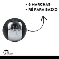 Manopla de Câmbio S-10 2012-2018 6 Marchas Preta com Tampa Cromada - Upgrade Premium - imagem 4