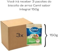Biscoito/Bolacha de Arroz Camil Integral 3unx150g - imagem 2