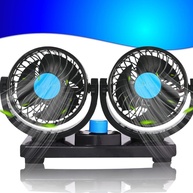 Ventilador Automotivo Duplo 12V EMLI: Frescor e Conforto para Seu Carro ou Caminhão - imagem 1
