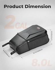 KEMIMOTO Bolsa de Console Central para Can-Am Maverick R 2024+: Armazenamento EVA Resistente à Água e Durável - imagem 4