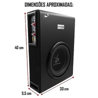 Caixa Amplificada Corzus CXS 303 Slim: Potência e Qualidade Sonora 350W RMS 8" 3 Canais - imagem 3