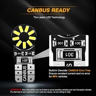 Auxbeam Lâmpadas LED T10 W5W 194 Canbus Super Brilhantes 6000K - Pacote com 10 - imagem 5