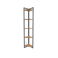 Estante Cantoneira 5 Prateleiras Kappesberg Freijó/Preto Fosco - Organize seu Espaço com Estilo - imagem 2