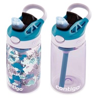 Contigo Garrafa Infantil com Canudo Automático 400ml - Design Dinos, Segura e Prática para Crianças a Partir de 3 Anos - imagem 1