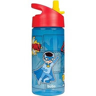 Garrafa Super-Heróis Azul Buba - Canudo Retrátil e Livre de BPA - imagem 5