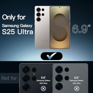 JETech Capa Samsung Galaxy S25 Ultra 5G: Proteção Premium Anti-Amarelamento e Anti-Choque (Titânio Cinza) - imagem 3