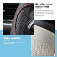 Capa de Volante Mandark Premium: Couro Microfibra 38cm, Antiderrapante e Confortável para Carros, SUVs e Caminhões - imagem 3