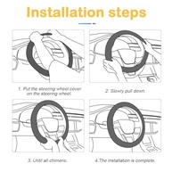 Capa de Volante 38cm Fibra de Carbono e Couro PU: Estilo, Segurança e Conforto para Seu Carro - imagem 4