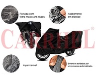 Capa Premium Moto Forrada e Impermeável Tamanho M: Proteção Total Contra Chuva e Sol! - imagem 3