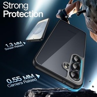 JETech Capa Protetora Anti-Choque para Samsung Galaxy S25+ Plus 5G - Transparente e Anti-Riscos (Preto) - imagem 5