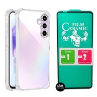 Kit Premium Samsung A56: Capa Anti Impacto Transparente + Película Cerâmica 9D - imagem 2