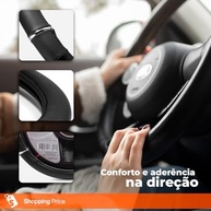 Capa de Volante 3 Anéis em Couro Sintético: Conforto e Estilo Universal para Seu Carro - imagem 3