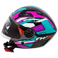 Capacete Aberto FW3 X Open UP Tiffany: Segurança e Estilo - imagem 1