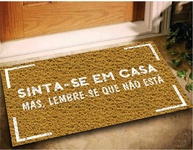 Tapete Capacho Sinta em Casa 60x40 cm - Decorativo e Personalizável para Entrada - imagem 1