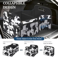 Organizador de Porta-Malas Femuar Dobrável Grande Capacidade - Carro, SUV, Jeep, Sedan - Estampa Vaca - imagem 5