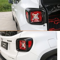 Kit 2 Capas Protetoras para Lanterna Traseira Jeep Renegade 2016-2018 - Preto Brilhante - imagem 4