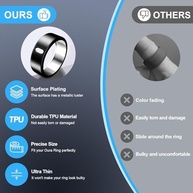 ZOOROO Pacote com 3 Capas Protetoras TPU para Oura Ring Gen 3/Gen 4 - Carregamento Fácil e Estilo Personalizado - imagem 5