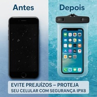 Kit 2 Capas à Prova D'água para Celular Universal - Proteção 360º e Tela Sensível ao Toque - imagem 5