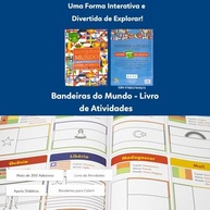 Descubra o Mundo: Livro Interativo de Bandeiras, Países e Capitais para Crianças Curiosas - imagem 3