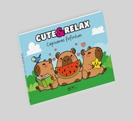 Cute & Relax: Livro de Colorir com Capivaras Fofinhas para Relaxar e Criar - imagem 2