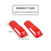 CheroCar Capa Protetora Dobradiça Capô Motor Vermelha para Jeep Wrangler JL & Gladiator JT - imagem 4