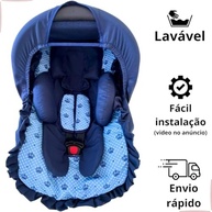 Kit 5 Peças Bebê Conforto: Capa, Protetor Cinto, Capota e Redutor (0-13kg) - Estampas Exclusivas Galzerano, Cosco, Burigotto - imagem 4