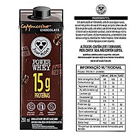 Cappuccino Power Whey 3 Corações: Chocolate com 15g Proteína + Cafeína - imagem 3