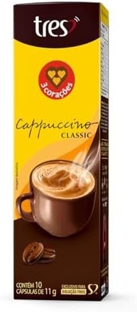 3 Corações Cápsula Cappuccino Classic TRES - 80 unidades - imagem 2