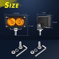 YCHOW-TECH Cápsulas de LED Âmbar CREE 7.6cm - Iluminação Off-Road Potente e Segura - imagem 3