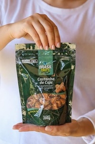 Brasil Frutt Castanha de Caju Caramelizada com Gergelim pacote 200g - imagem 1