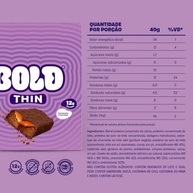 Barra de Proteína BOLD Snacks Thin Caramelo Crocante (12g de Proteína) - Caixa com 12 unidades - imagem 3
