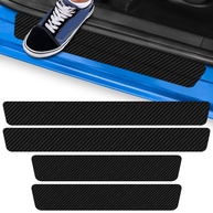 Kit 4 Adesivos Soleira Porta Fibra de Carbono - Proteção Anti Arranhões Premium para TOYOTA - imagem 1