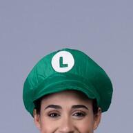 Fantasia Luigi Feminina com Quepe – Seja a Estrela do Carnaval! - imagem 2