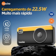 Power Bank Basike 20000mAh: Carregador Portátil Rápido com 2 Saídas USB-A e Tipo-C (até 22.5W) e Display LED - imagem 4