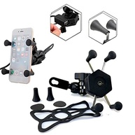 Suporte de Celular Moto com Carregador USB 360º Giratório - À Prova D'água e Antichoque - imagem 4