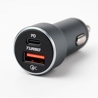 Carregador Veicular Turbo 60W USB-C PD + USB-A QC 4.0: Potência e Estilo para Seu Carro - imagem 2