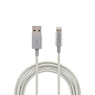 Cabo Lightning Intelbras EUAL 15NB Nylon 1.5m Branco: Carregamento Rápido e Durabilidade para seu iPhone/iPad - imagem 2