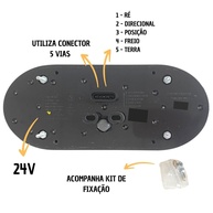 Lanterna Traseira LED 24V Randon: Ilumine sua Carreta! - imagem 2